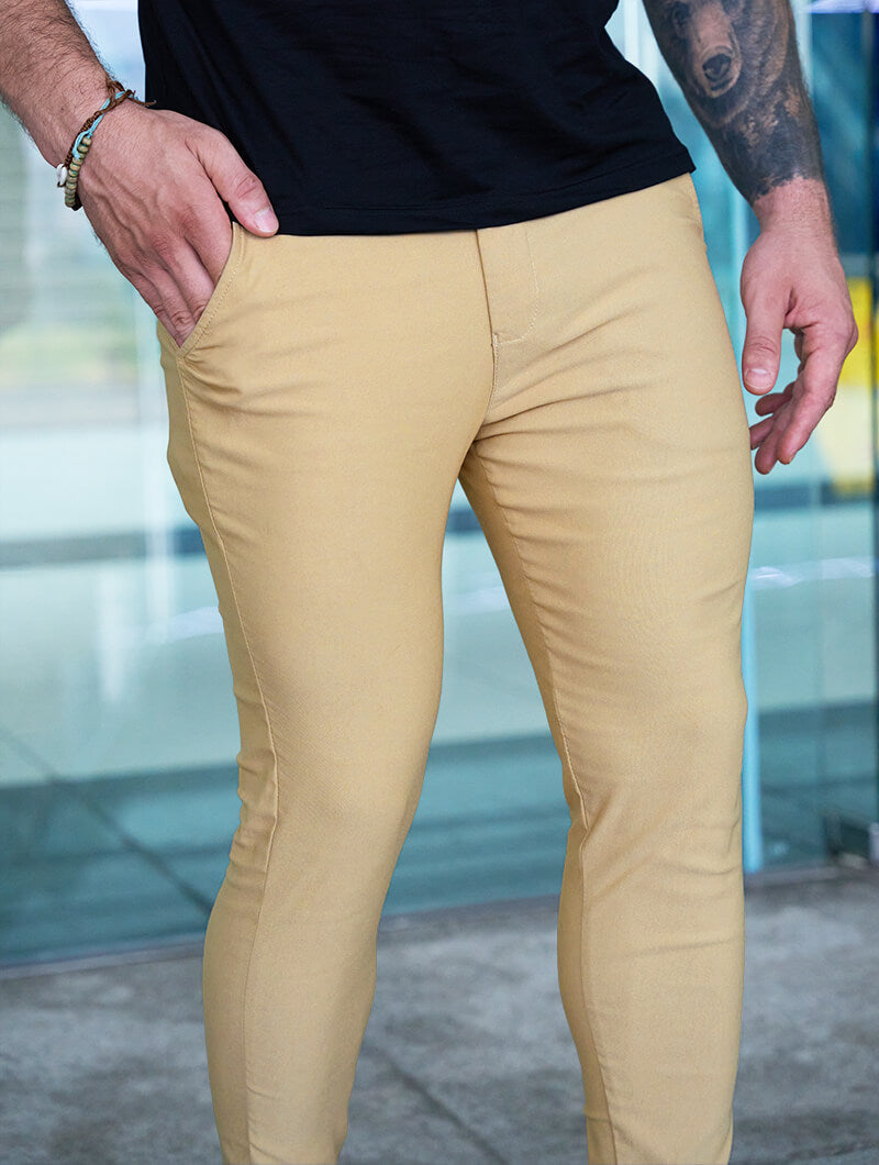 Liora Stretch Pants - Khaki
