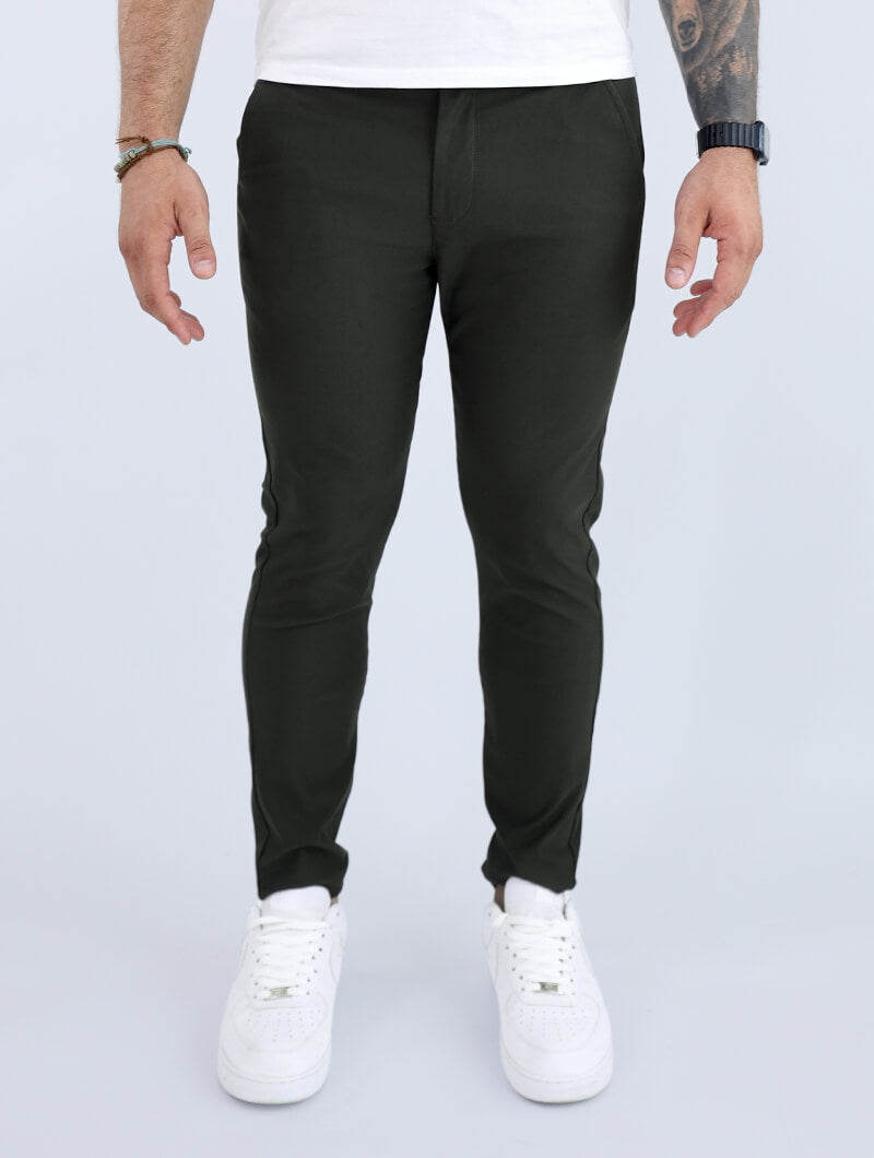 Liora Stretch Pants - Black Olive