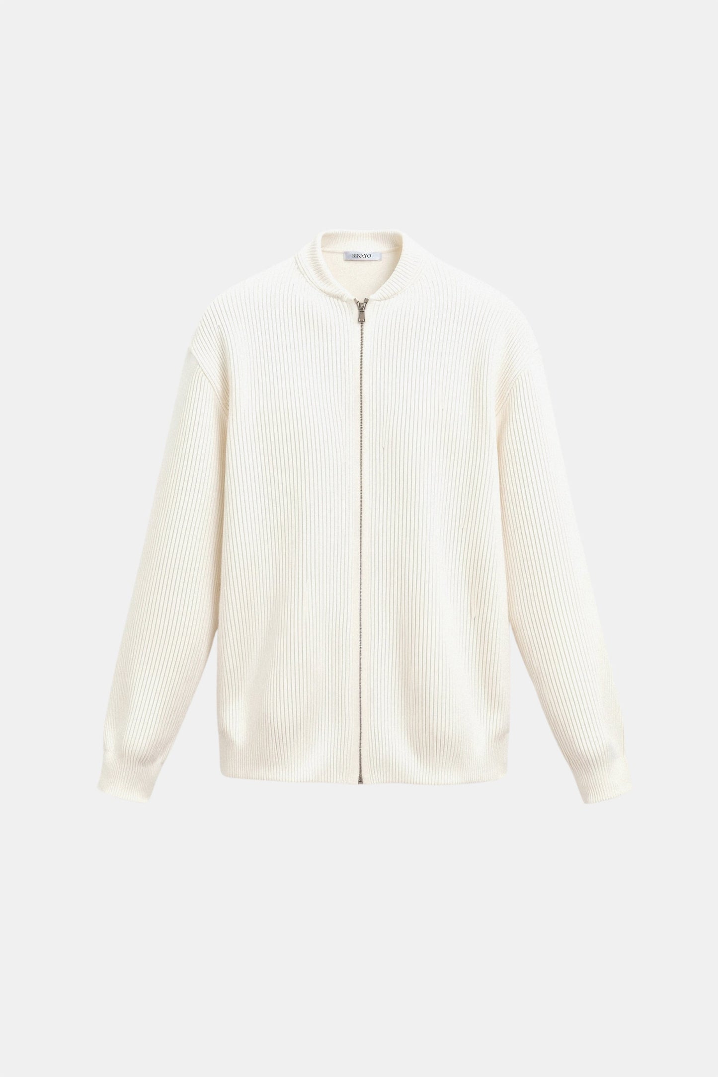 Luxurious Solid Knitted Crew Jacket