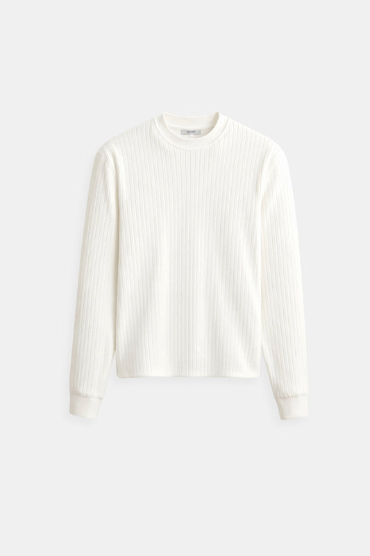Old Money Men's Ribbed Long Sleeve Solid Knitted Sweater