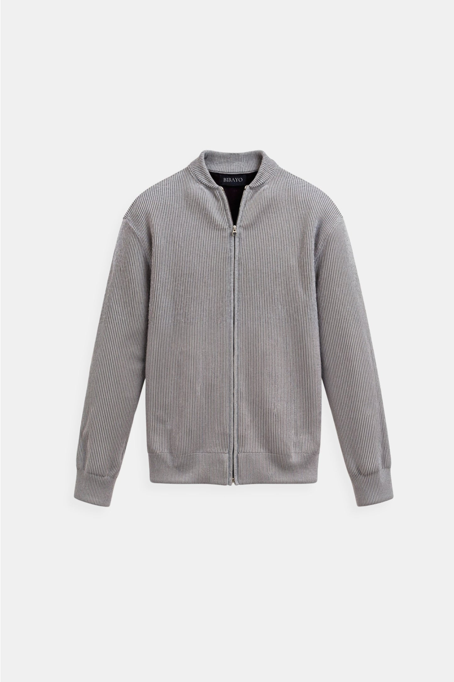Luxurious Solid Knitted Crew Jacket