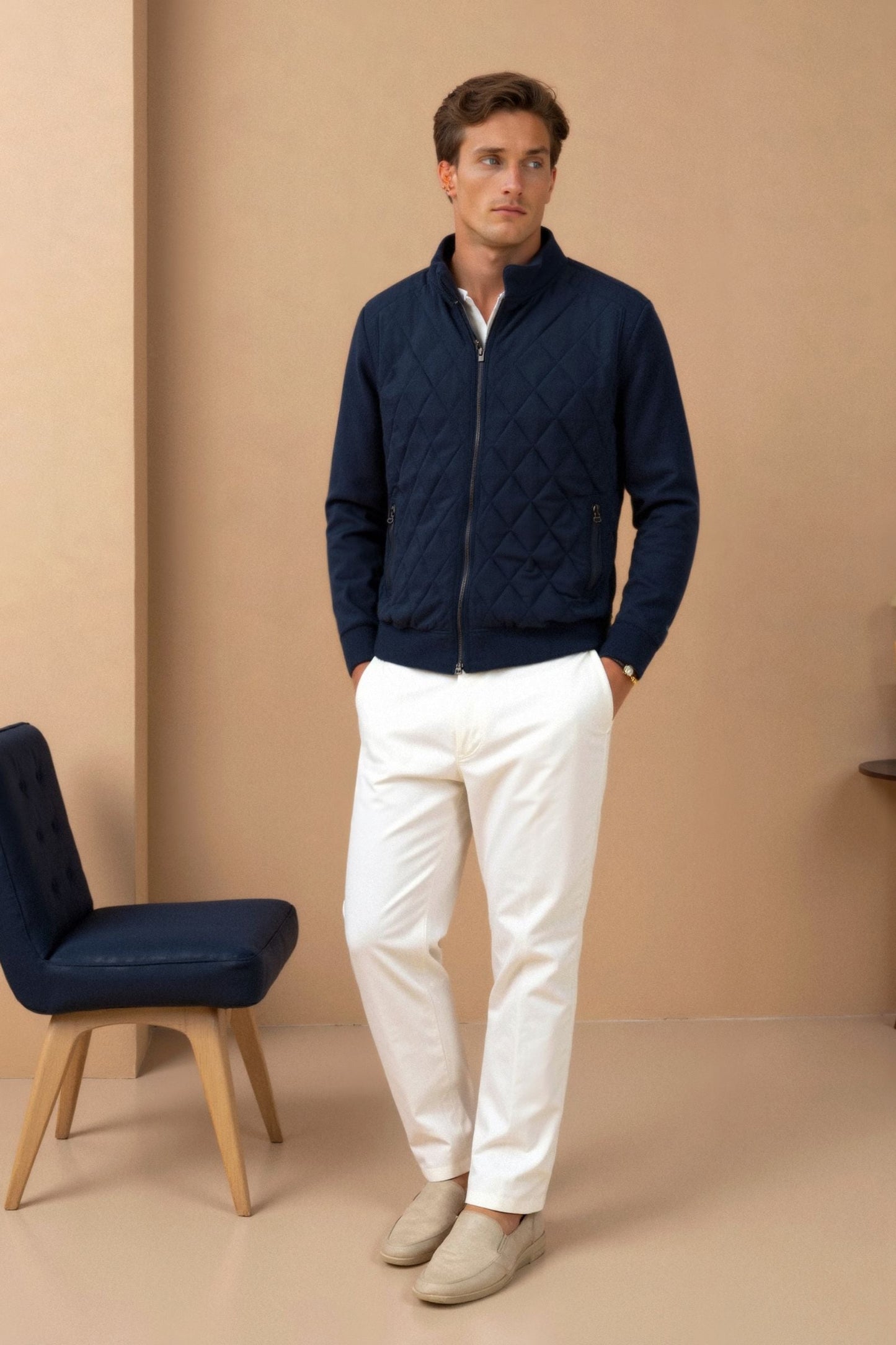 Smart Luxury Men's Classic Quilted Jacket