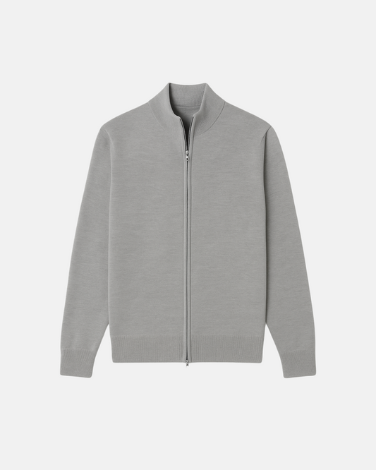 Smart Luxury Slim Fit Elegant Full Zip Jacket