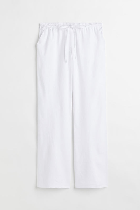 Old Money Classic Linen Loose Gruty Pants