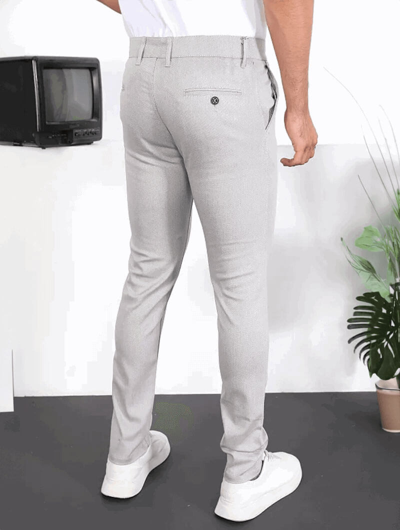 Liora Stretch Pants - Light Grey